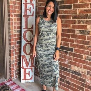 Camo Midi Dress